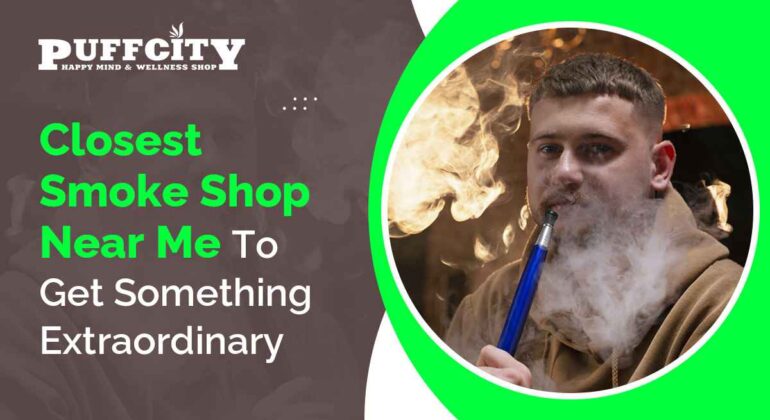 This image showing a boy exhaling smoke through a pipe oh hookah which blue in brown and green layout.